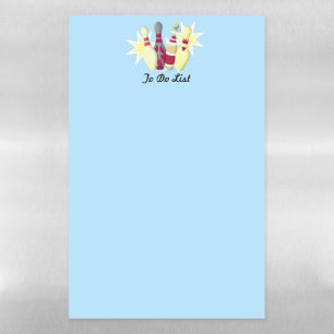 Vintage-style Bowling Magnetic Dry Erase Sheet