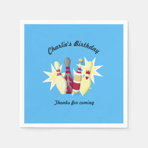 Vintage-style Bowling Napkins