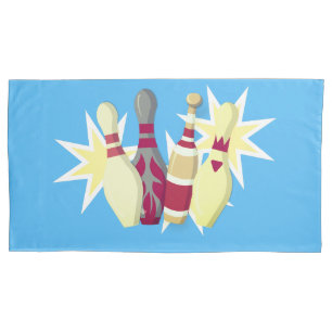 Vintage-style Bowling Pillow Case