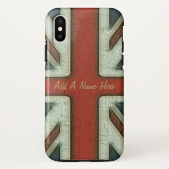 Vintage Style British Flag Iphone X Case by EnglishTeePot at Zazzle