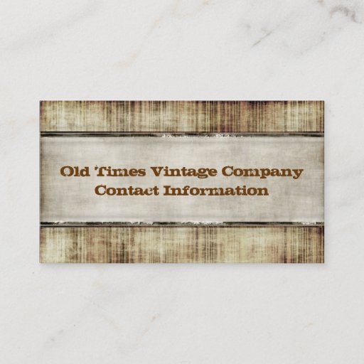 Customizable Vintage Style Business Cards