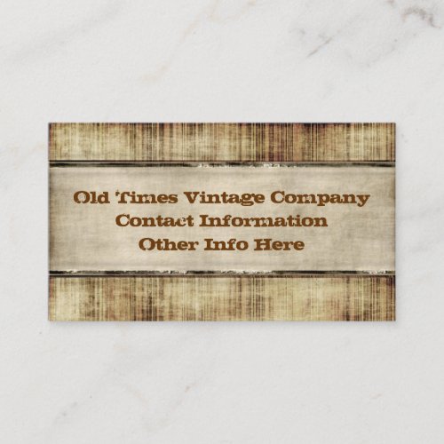 Vintage Style Business Cards