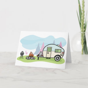 Vintage Style Camper Greeting Cards