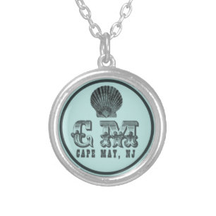 Vintage Style Cape May NJ Beach Tag Necklace