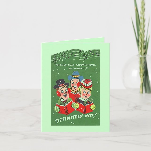 Vintage Style Card New Year's Friendships Friend (Front)
