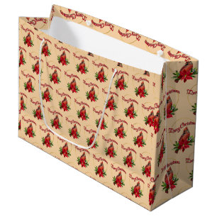 Vintage Style Cardinal Gift Bag