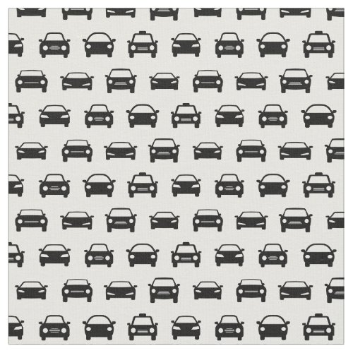 Vintage Style Cars Pattern Car Icon Transportation Fabric