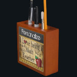 Vintage Style Chalkboard for a Math Teacher Pencil Holder<br><div class="desc">Country Vintage School Desk Organizer. ⭐This Product is 100% Customizable. *****Click on CUSTOMIZE BUTTON to add, delete, move, resize, changed around, rotate, etc... any of the graphics or text or use the fill in boxes. ⭐99% of my designs in my store are done in layers. This makes it easy for...</div>