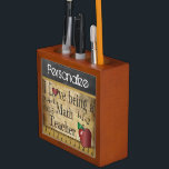 Vintage Style Chalkboard for a Math Teacher Pencil Holder<br><div class="desc">Country Vintage School Desk Organizer. ⭐This Product is 100% Customizable. *****Click on CUSTOMIZE BUTTON to add, delete, move, resize, changed around, rotate, etc... any of the graphics or text or use the fill in boxes. ⭐99% of my designs in my store are done in layers. This makes it easy for...</div>