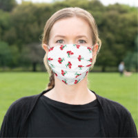 Vintage Style Cherries Face Mask