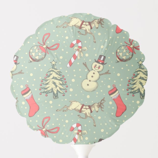Vintage Style Christmas Balloon (Front)