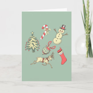 Vintage Style Christmas Card