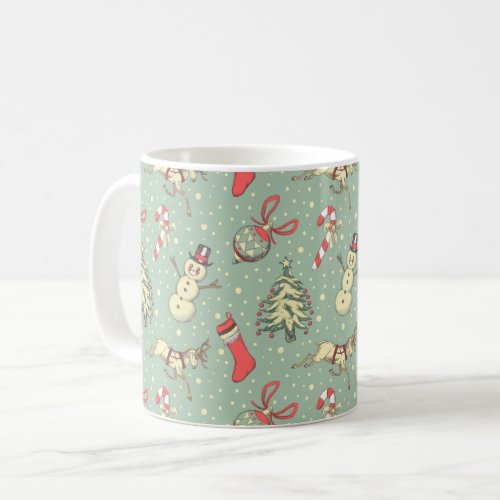 Vintage Style Christmas Coffee Mug