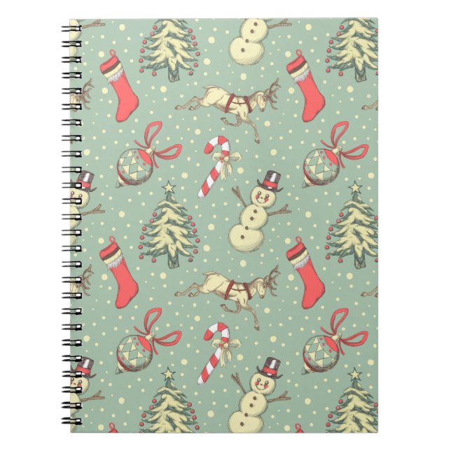 Vintage Style Christmas Notebook (Front)