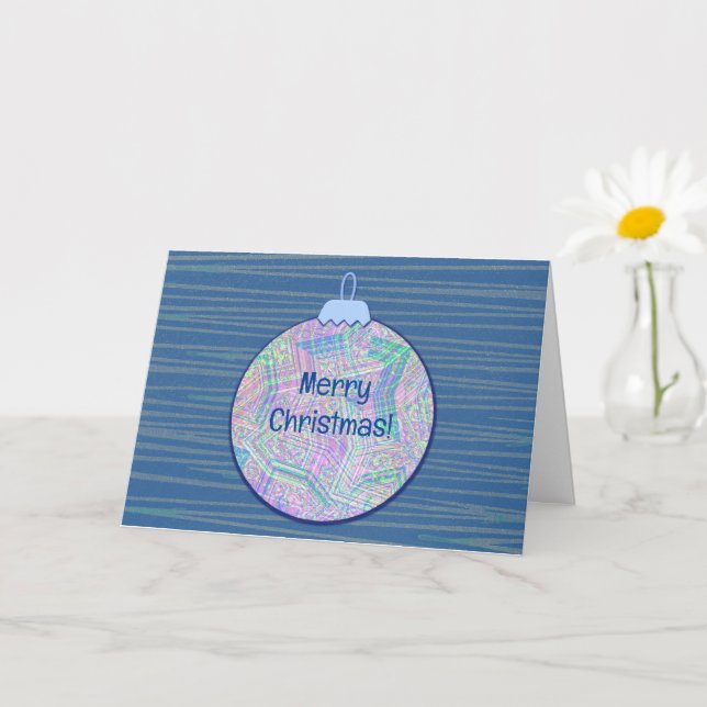 Vintage Style Christmas Ornament Art Card (Small Plant)