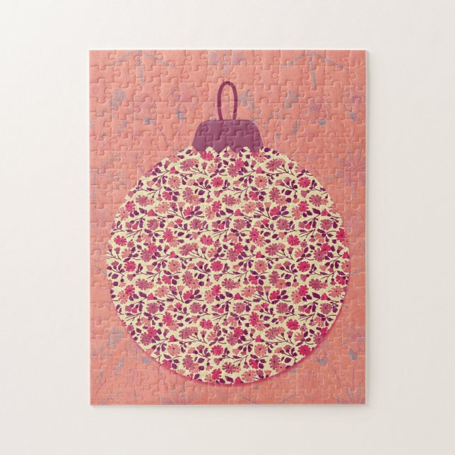 Vintage Style Christmas Ornament Puzzle (Vertical)