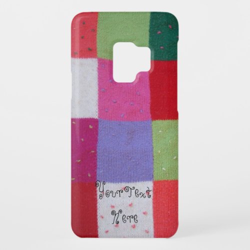 vintage style colorful knitted patchwork Case_Mate samsung galaxy s9 case