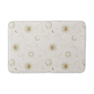 Vintage Style Constellation Pattern Bath Mat