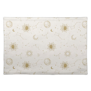 Vintage Style Constellation Pattern Cloth Placemat