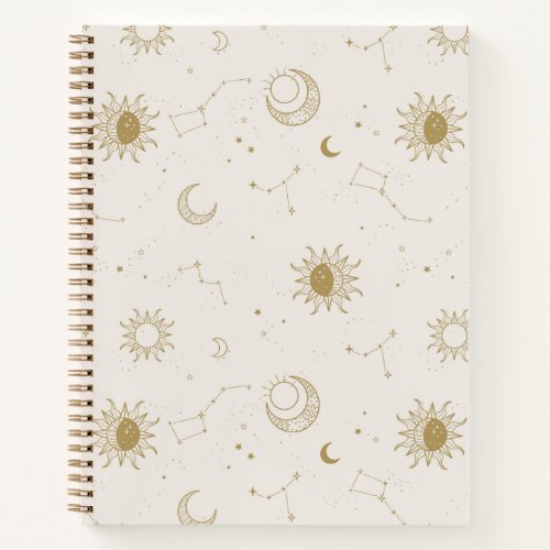 Vintage Style Constellation Pattern Notebook
