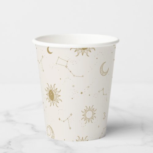 Vintage Style Constellation Pattern Paper Cups