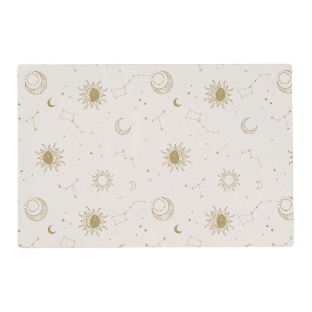 Vintage Style Constellation Pattern Placemat (Front)