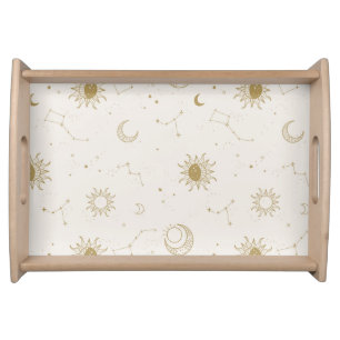 Vintage Style Constellation Pattern Serving Tray