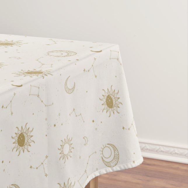 Vintage Style Constellation Pattern Tablecloth (In Situ)