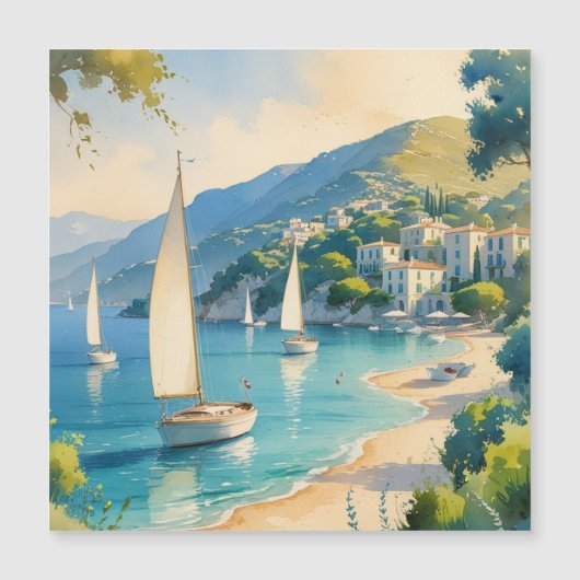 Vintage Style Cote D'Azur French Travel  (Front)