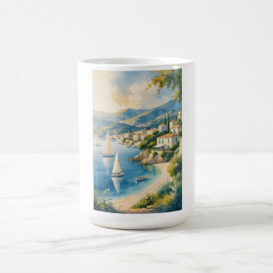Vintage Style Cote D'Azur French Travel  Coffee Mug
