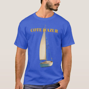 Vintage Style Cote D'Azur French Travel  T-Shirt