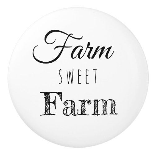 Vintage Style Country Farm Sweet Farm Ceramic Knob