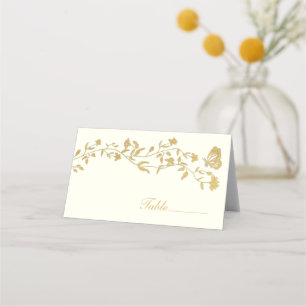 Vintage Style Cream Wedding Table Place Card