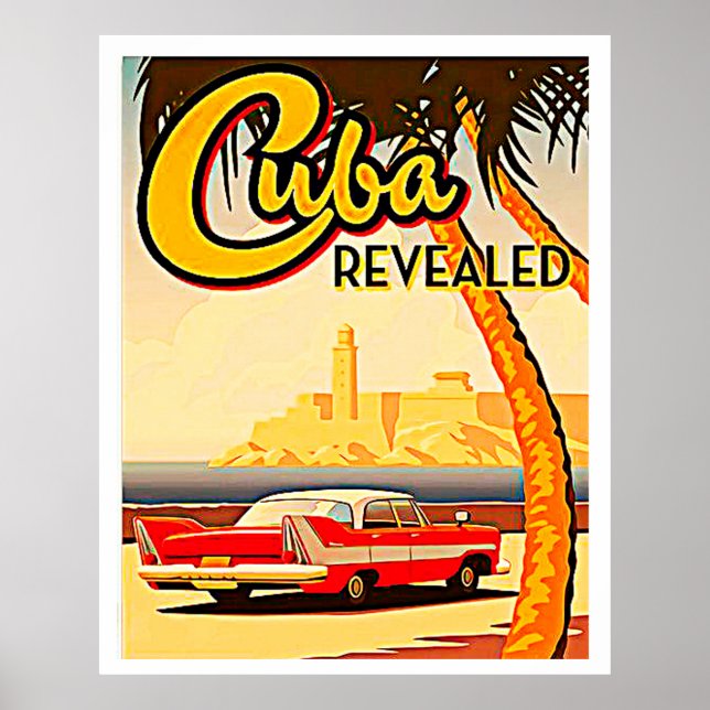 Vintage Style Cuba Poster (Front)