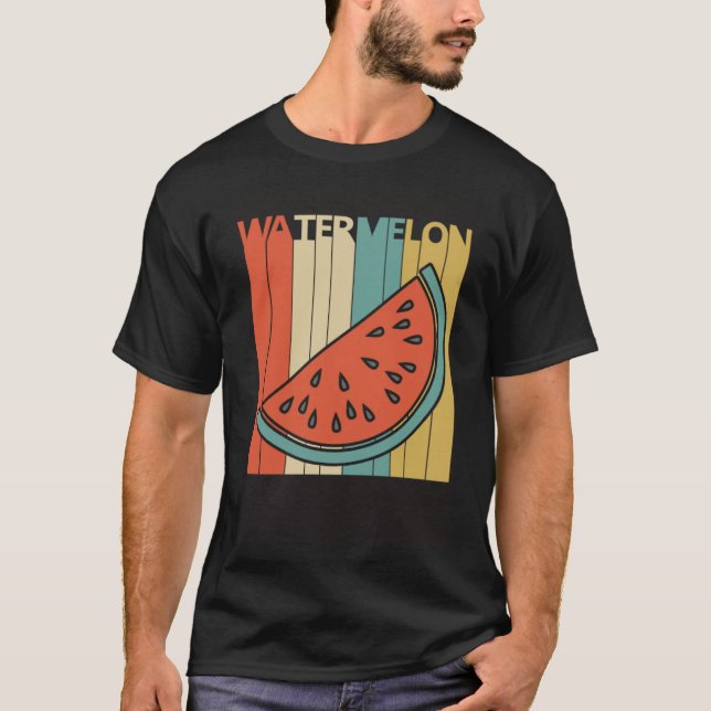 Vintage style Cute Watermelon Fruit T-Shirt (Front)