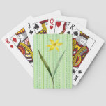 Vintage Style Daffodil Flower Playing Cards