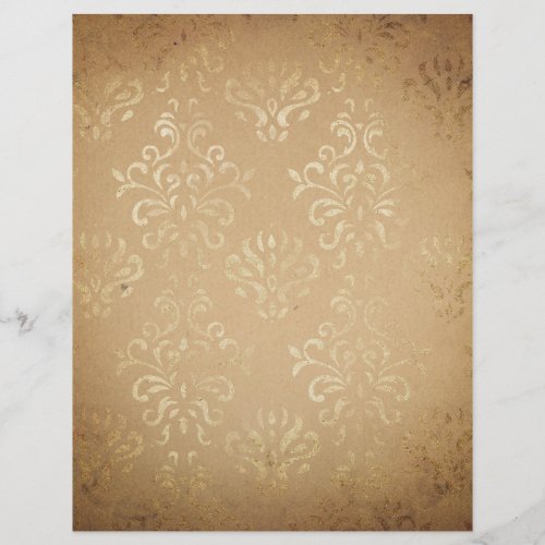 Vintage Style Damask Scrapbook Paper