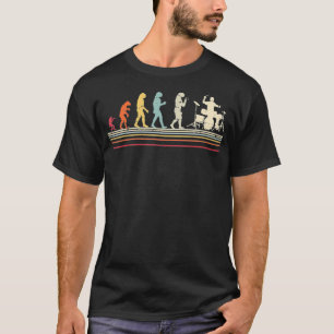 Vintage Style Drums Evolution Design Drummer T-Shirt