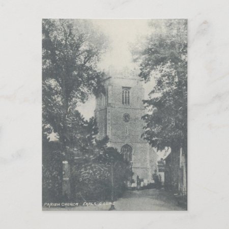 Vintage Style Earls Colne Church Postcard