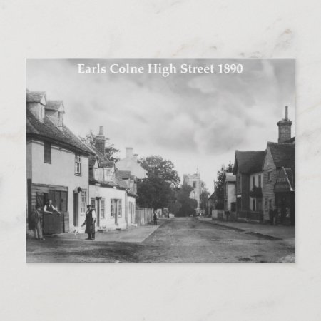 Vintage Style Earls Colne High Street Postcard
