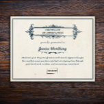 Vintage Style Editable Employee Award Certificate<br><div class="desc">Our long service award certificates are perfect for giving out at the end of corporate events, quarterly or annual meetings, and year-end celebrations. This vintage-style award certificate template is customizable allowing you to add an Employee name and your company logo. The text is also editable so the award can be...</div>