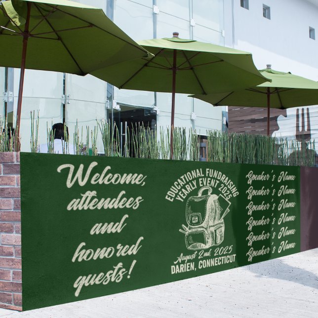 Vintage-Style Educational Fundraising Event Banner (Creator Uploaded)