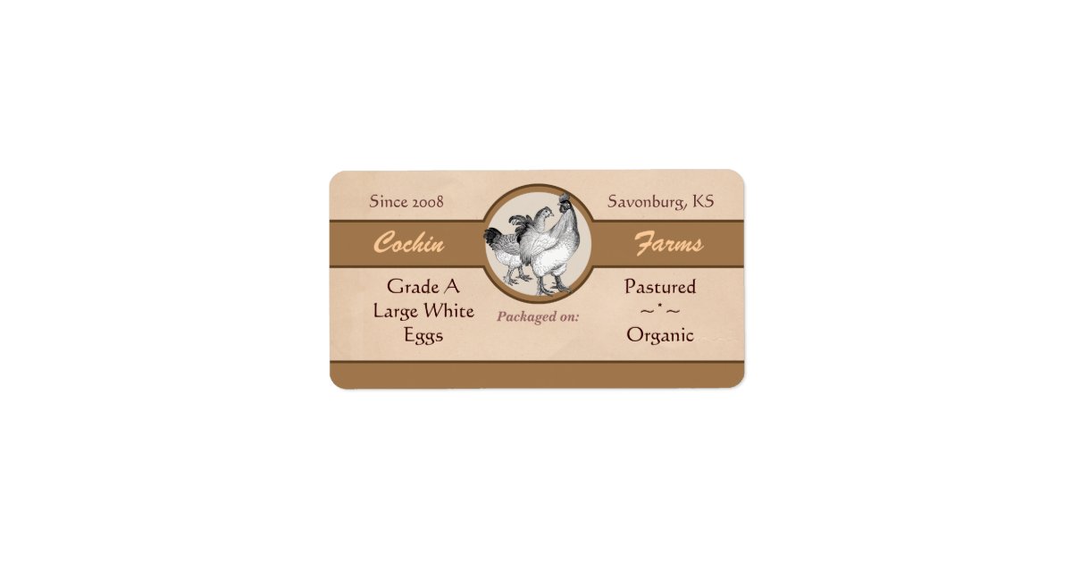 vintage style egg carton label zazzle com
