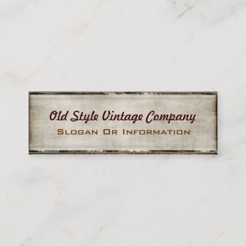Vintage Style Fabric Look Business Cards