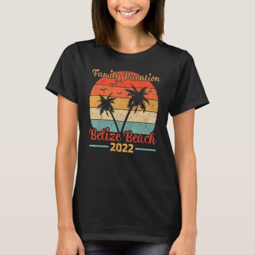 Vintage Style Family Vacation 2022 Florida Belize  T_Shirt