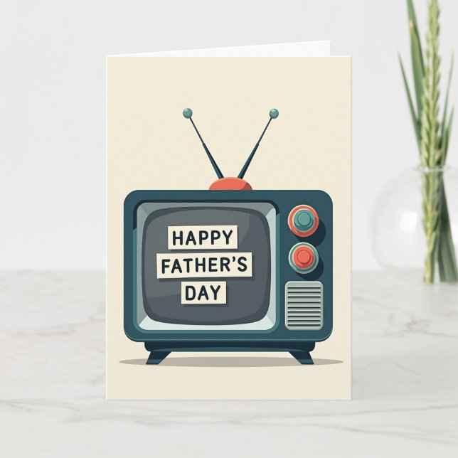 Vintage Style Fathers Day Card (Front)