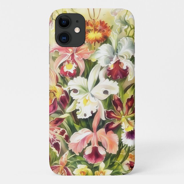 Vintage Style Floral Bouquet Art Phone Case (Back)