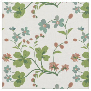 Vintage Style Floral, Clover Fabric