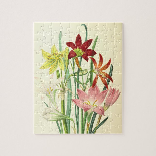 Vintage Style Flowering Plants Puzzle (Vertical)