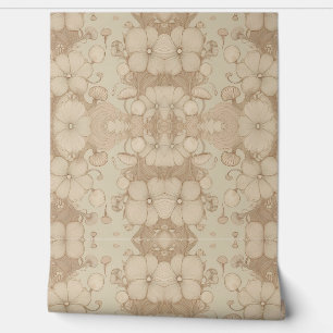 Vintage Style Flowers Wallpaper